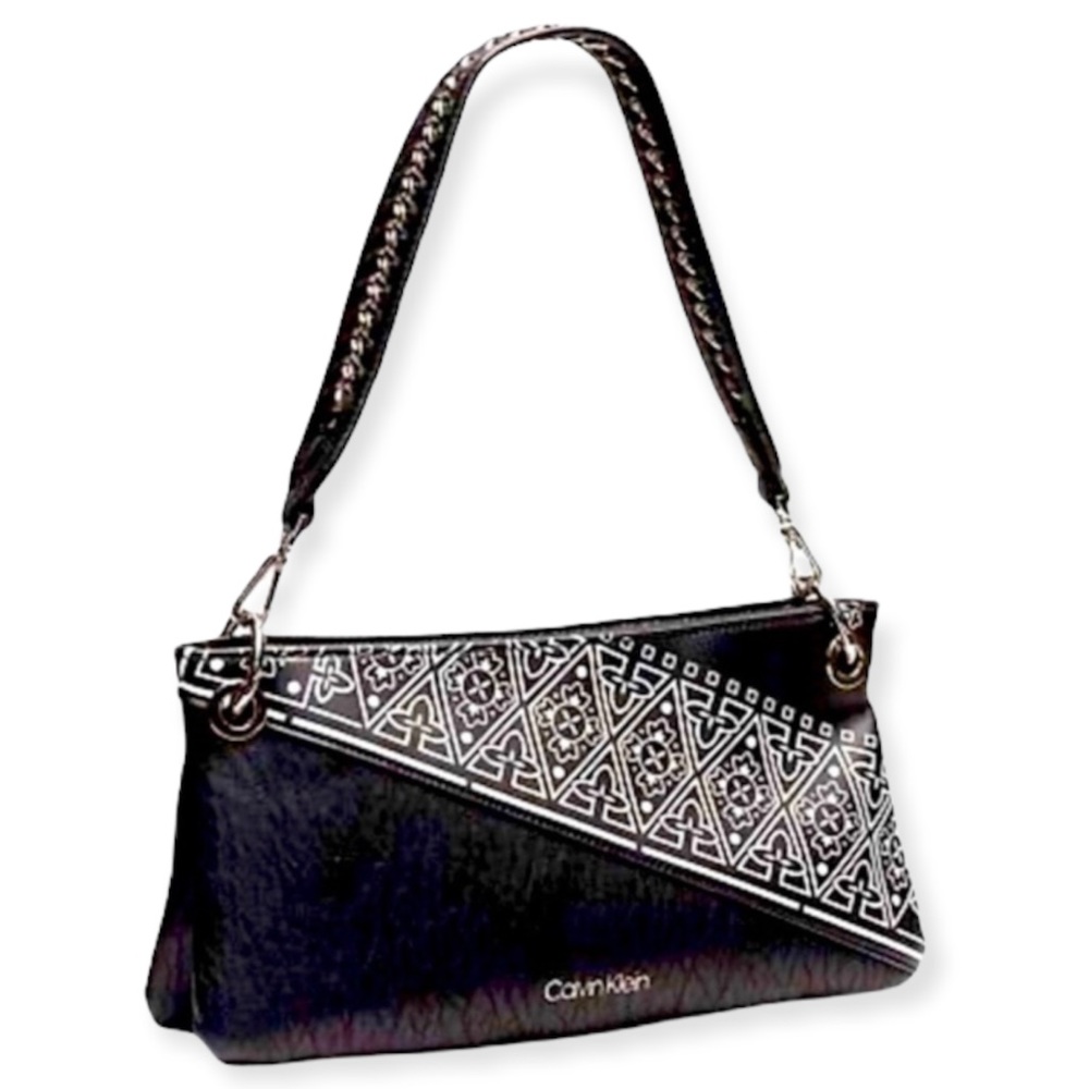 NWT • Calvin Klein • R-Kixbody Convertible Bag • Black & White • 2 Ways 1 Bag